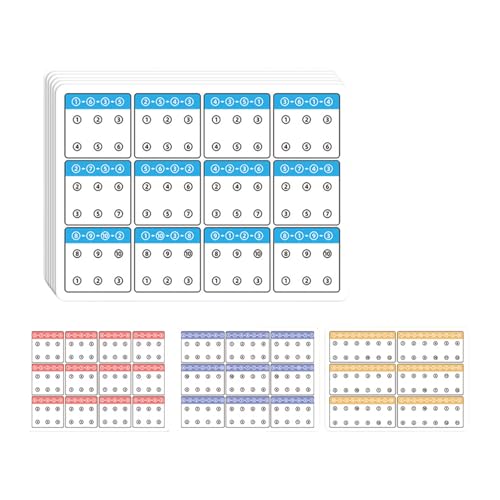 6 PCs Childrens Aufmerksamkeitsentwicklung Aktivitätskarten Lernwerkzeug Für Farberkennung Und Form Kognition Tragbare Entwicklung Aktivitätskarte Kinder Visuelle Tracking Karten Lernwerkzeug von Guaber