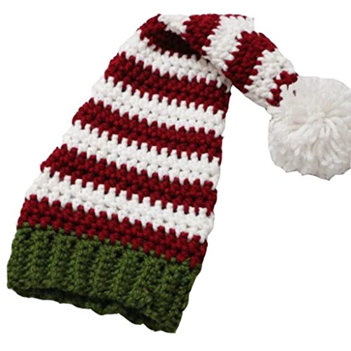 All-Match gestreifte Mütze, lässig, gestrickt, Eltern-Kind-Wollmütze, Alltagskleidung, winddicht, für Halloween-Party, Strickmützen für Baby, Mädchen, Jungen, lässig, Damen, Herren von Guaber