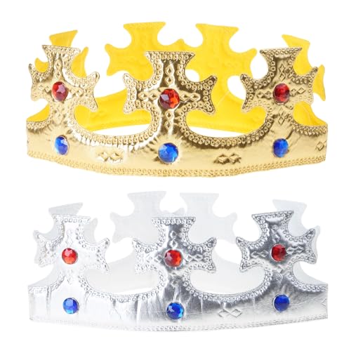 Geogrous Jeweled King Crowns Prom Dress Up For Show Performances Kid Birthday Shower Party Photo Props Kids Birthday Crown For Girls von Guaber