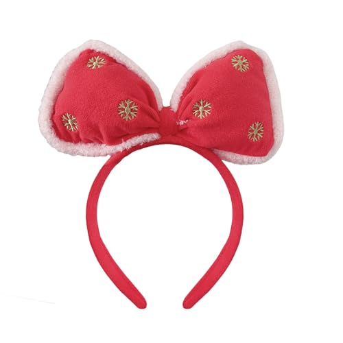 Guaber Bequeme Schneeflocken-Haarbänder, bunt, Büro-Party, Haarteil für Party-Enthusiasten, Damen-Weihnachtsaccessoire von Guaber