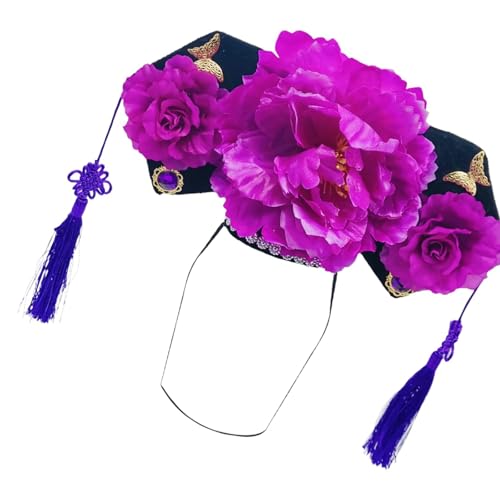 Guaber Chinesische Prinzessinnen-Haarbänder, traditionelles Stirnband, Kopfschmuck, Kostüm, chinesisches Qitou mit Blume, Prinzessinnen-Haarbänder Guaber Chinesische Prinzessinnen-Haarbänder, traditionelles Stirnband, Kopfschmuck, Kostüm, chinesisches Qitou mit Blume, Prinzessinnen-Haarbänder von Guaber