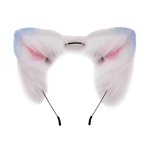 Guaber Cosplay-Ohr-Stirnband für Damen, Studenten, Karneval, Anime-Charakter, Haarband, Ohren, Stirnbänder, Plüsch, Weihnachts-Haarreifen, Stirnbänder für Damen, Ohrform, Halloween, mit von Guaber