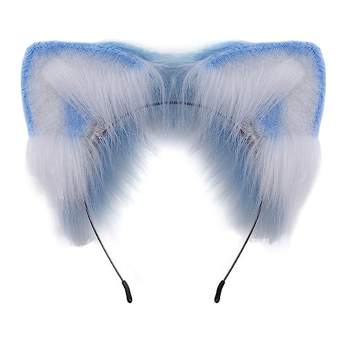 Guaber Cosplay-Ohr-Stirnband für Damen, Studenten, Karneval, Anime-Charakter, Haarband, Ohren, Stirnbänder, Plüsch, Weihnachts-Haarreifen, Stirnbänder für Damen, Ohrform, Halloween, mit von Guaber