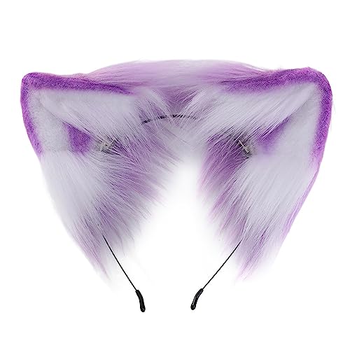 Guaber Cosplay-Ohr-Stirnband für Damen, Studenten, Karneval, Anime-Charakter, Haarband, Ohren, Stirnbänder, Plüsch, Weihnachts-Haarreifen, Stirnbänder für Damen, Ohrform, Halloween, mit von Guaber