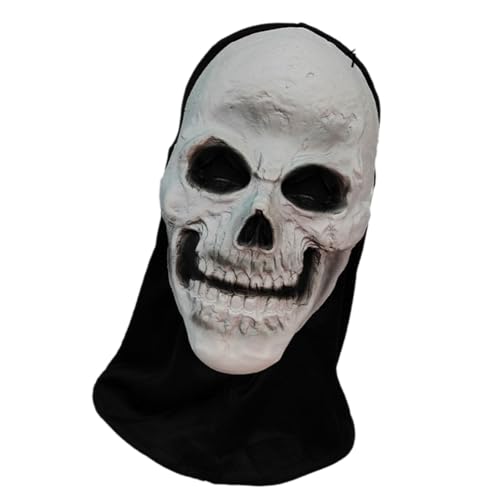 Guaber Detailliertes Horror-Gesichtsbedeckung, leichtes Polyestergewebe, Kostüm für Halloween, Rollenspiele, Eventfreundliches Rollenspiel Guaber Detailliertes Horror-Gesichtsbedeckung, leichtes Polyestergewebe, Kostüm für Halloween, Rollenspiele, Eventfreundliches Rollenspiel von Guaber