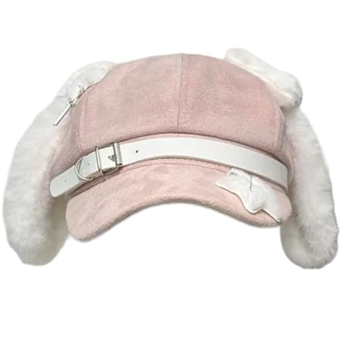 Guaber Einzigartige Plüsch-Mütze für Damen, schöne Ohren, Hüte, Mädchen, Party, Cosplay, Hüte für Musikliebhaber und Darsteller, lässige Ausflüge von Guaber