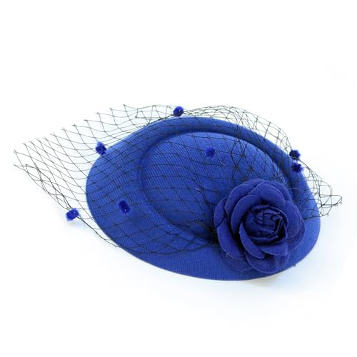 Guaber Einzigartiger Fascinator aus Tüll, leichter Kopfschmuck, bequemer Zylinder für Mode-Enthusiasten und Retro-Liebhaber, elegantes Haar-Accessoire von Guaber