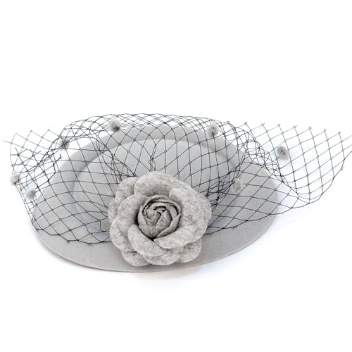 Guaber Einzigartiger Fascinator aus Tüll, leichter Kopfschmuck, bequemer Zylinder für Mode-Enthusiasten und Retro-Liebhaber, elegantes Haar-Accessoire von Guaber