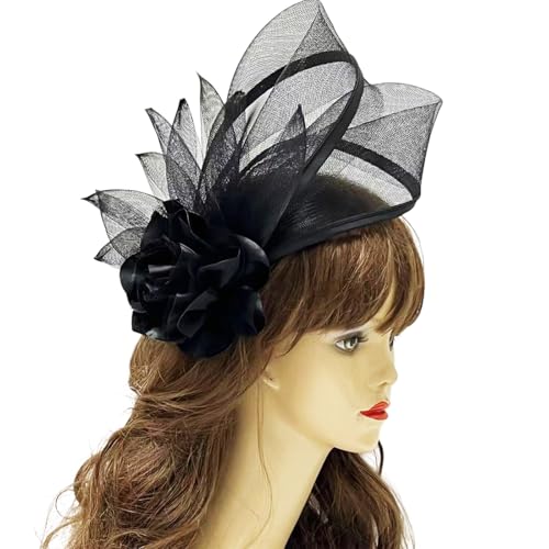 Guaber Fascinator für Mädchen, Blume und Spitze, Hut, Haarspange, Bankette, Party, Teenager, Mittelalter, für Damen, klein, klein Guaber Fascinator für Mädchen, Blume und Spitze, Hut, Haarspange, Bankette, Party, Teenager, Mittelalter, für Damen, klein, klein von Guaber