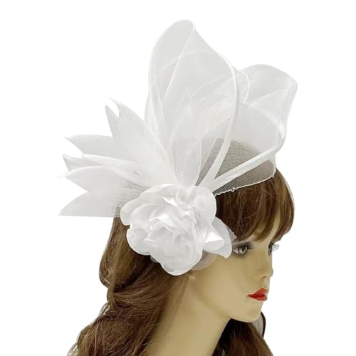 Guaber Fascinator für Mädchen, Blume und Spitze, Hut, Haarspange, Bankette, Party, Teenager, Mittelalter, für Damen, klein, klein Guaber Fascinator für Mädchen, Blume und Spitze, Hut, Haarspange, Bankette, Party, Teenager, Mittelalter, für Damen, klein, klein von Guaber