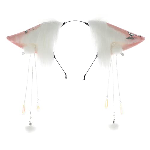 Guaber Fellige Wolfsohr-Kopfbedeckung, niedliche Füchse, Ohren, Stirnband, Plüsch-Haarschmuck mit Quasten, Clip, Tier-Cosplay-Zubehör, Plüsch, pelzige Tierohren, Stirnband, Erwachsene, Katzen, Füchse Guaber Fellige Wolfsohr-Kopfbedeckung, niedliche Füchse, Ohren, Stirnband, Plüsch-Haarschmuck mit Quasten, Clip, Tier-Cosplay-Zubehör, Plüsch, pelzige Tierohren, Stirnband, Erwachsene, Katzen, Füchse von Guaber