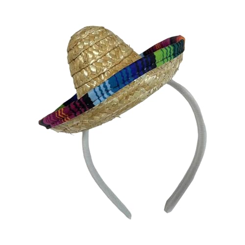 Guaber Haarreif für Teenager, Mädchen, Karneval, Party, Sombrero, Hutform, Haarband, Kopfschmuck, Karneval, Party, Rollenspiel, Kostüm, Werkzeug, Hut, Stirnbänder für Damen von Guaber