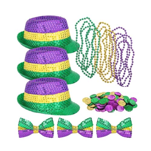 Guaber Halloween 70er Jahre Damen Disco Kostüm Pailletten Hut Ball Halskette Münze & Augenmaske Zubehör Halloween Party Zubehör für Erwachsene Guaber Halloween 70er Jahre Damen Disco Kostüm Pailletten Hut Ball Halskette Münze & Augenmaske Zubehör Halloween Party Zubehör für Erwachsene von Guaber