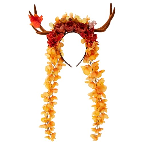 Guaber Halloween-Horn-Stirnbänder für Mädchen, Cosplay, Kranz, Horn, Maskeraden, Halloween, Cosplay, Party, Kranz, Kopfschmuck Guaber Halloween-Horn-Stirnbänder für Mädchen, Cosplay, Kranz, Horn, Maskeraden, Halloween, Cosplay, Party, Kranz, Kopfschmuck von Guaber