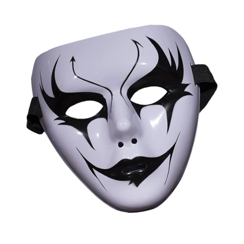 Guaber Handbemalte Halloween-Maske, Maskerade, Straßentanz, Dämonen, Step-Dance-Maske, für Cosplay, Party, Halloween Guaber Handbemalte Halloween-Maske, Maskerade, Straßentanz, Dämonen, Step-Dance-Maske, für Cosplay, Party, Halloween von Guaber