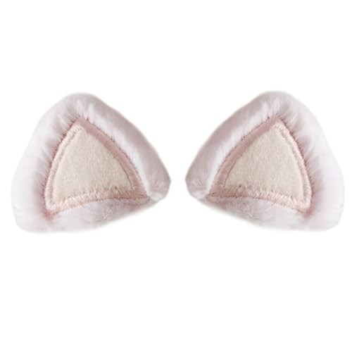 Guaber Handgefertigte Katzenohren, gepolsterte Applikationen, Basteln, Dekoration, Kleidung, Zubehör für lustige Verkleidungen, bequeme Plüschohren, Kopfbedeckung von Guaber