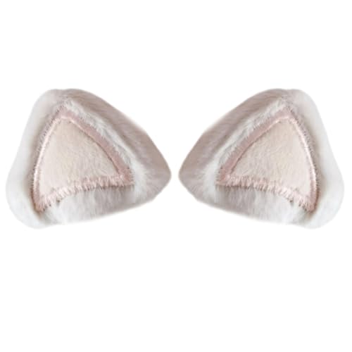 Guaber Handgefertigte Katzenohren, gepolsterte Applikationen, Basteln, Dekoration, Kleidung, Zubehör für lustige Verkleidungen, bequeme Plüschohren, Kopfbedeckung von Guaber