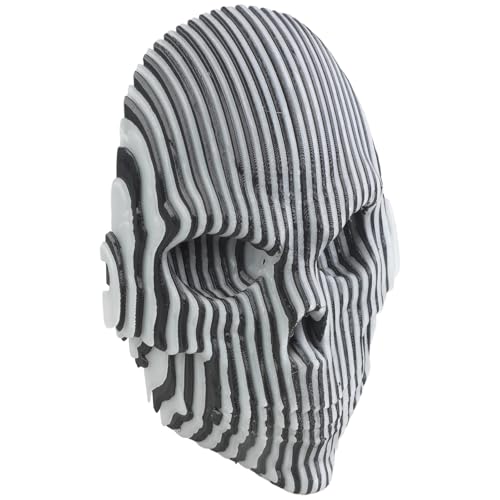 Guaber Leuchtendes biegbares drehbares Totenkopf-Modell, automatische Wiederherstellungsfunktion für Kunstprojekte und kreative Raumdekorationen, leuchtendes Totenkopf-Modell von Guaber