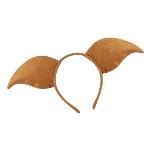 Guaber Luxuriöser Party-Kopfschmuck, verstellbar, Halloween-Kopfbedeckung, Plüsch, Unisex, Kopfschmuck für festliche Anlässe, verspielte Stirnbänder von Guaber