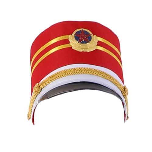 Guaber Marches Band Hut Halloween Party Drum Majors für Kinder Vintage Drum Majors Mehrere Arten Fotografieren Zubehör Märsche Band Hut von Guaber