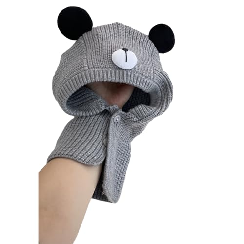 Guaber Niedliche Mütze für Kinder, gestrickt mit Bärenohren für Halloween, Weihnachten, Welpen, Bärenohren für Winter, Baby, warm Guaber Niedliche Mütze für Kinder, gestrickt mit Bärenohren für Halloween, Weihnachten, Welpen, Bärenohren für Winter, Baby, warm von Guaber