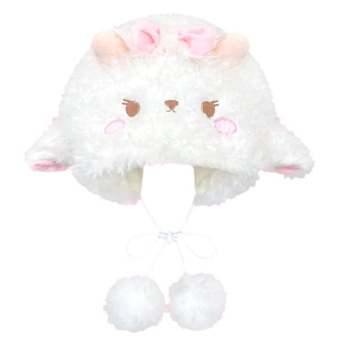 Guaber Niedlicher pelziger Lamm Mädchen Malerhut Cartoon Tier Cosplay Kopfschmuck Rüschen Spitze Faux Lamm Maler Hut mit Pelz mit Ohren Guaber Niedlicher pelziger Lamm Mädchen Malerhut Cartoon Tier Cosplay Kopfschmuck Rüschen Spitze Faux Lamm Maler Hut mit Pelz mit Ohren von Guaber