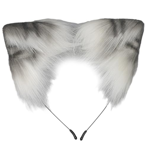 Guaber Ohrform Haarband Musik Festivals Anime Charakter Stirnband Erwachsene Plüsch Kopfschmuck Karneval Cosplay Requisiten Unisex Halloween Stirnbänder für Frauen für Erwachsene Anime Charakter von Guaber