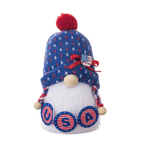 Guaber Patriotics Handgefertigte Facelessen-Puppe Skandinavier Tomtes Zwerge Gedenkstätten Tag Unabhängigkeiten Tag Dekorationen Facelesses Puppe von Guaber