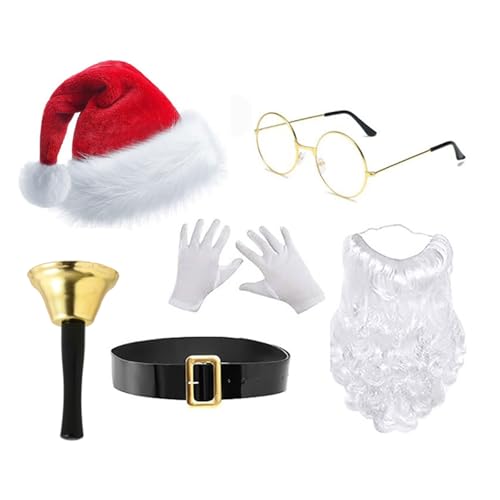 Guaber Santa Anzug Santa Mit Brillen Und Handschuhen Für Weihnachtsfoto Requisiten Für Dress Up Partyzubehör Weihnachtskostümschmuck Guaber Santa Anzug Santa Mit Brillen Und Handschuhen Für Weihnachtsfoto Requisiten Für Dress Up Partyzubehör Weihnachtskostümschmuck von Guaber