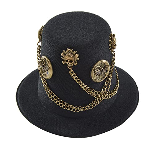 Guaber Steampunk Time Traveler Hat Bowler Top Halloween Party Zubehör Steampunk Time Traveler Hut Guaber Steampunk Time Traveler Hat Bowler Top Halloween Party Zubehör Steampunk Time Traveler Hut von Guaber