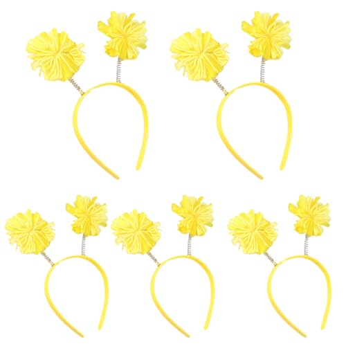 Guaber Stilvolle Pompons, Kopfbedeckung, festlich, auffällig, Kopfbedeckung, Foto-Requisiten für Mädchen, Cosplay, Juli-Kostüm, Neujahr, Haarreifen für Damen, 5 Stück von Guaber