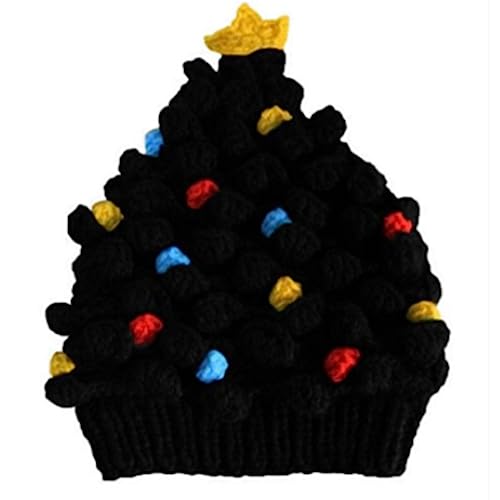 Guaber Weihnachtliche Strickmütze, Häkelmütze, multifunktional, Party-Kappe, Haushaltsbedarf für Kinder und Erwachsene, Winter-Zubehör, Kindermütze von Guaber