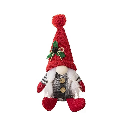 Guaber Weihnachtliche gesichtslose Mütze, Plüsch, gestrickt, Weihnachtsmannpuppe, handgefertigt, gesichtslos, Geschenk, Dekoration, Puppe Guaber Weihnachtliche gesichtslose Mütze, Plüsch, gestrickt, Weihnachtsmannpuppe, handgefertigt, gesichtslos, Geschenk, Dekoration, Puppe von Guaber