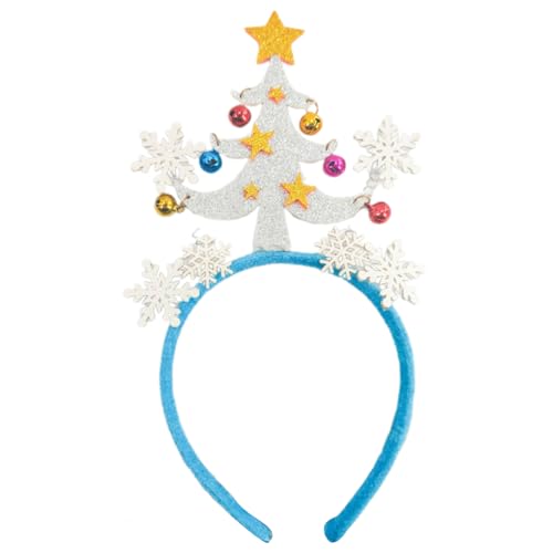 Guaber Weihnachtsbaum-Schneeflocken-Stirnband, Haarschmuck, einzigartiger Kopfschmuck für festliche Partys und Feiertage, festliches Haar-Accessoire Guaber Weihnachtsbaum-Schneeflocken-Stirnband, Haarschmuck, einzigartiger Kopfschmuck für festliche Partys und Feiertage, festliches Haar-Accessoire von Guaber