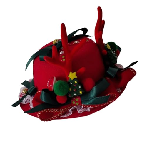 Guaber Weihnachtsmütze, Stirnbänder, Festival, Kopfbedeckung, Rentier, Geweih, Cartoon, für Urlaub, lustige Kinder und Erwachsene von Guaber