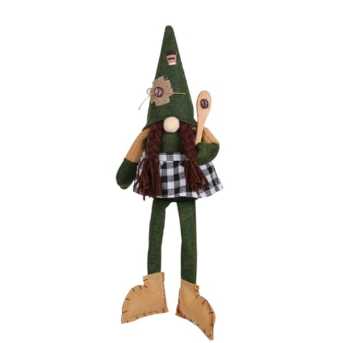 Guaber Weihnachtspuppe mit langen Beinen und geflochtenem Haar, einzigartiges, gesichtsloses gefülltes Ornament, handgefertigte Geschenkpuppe Guaber Weihnachtspuppe mit langen Beinen und geflochtenem Haar, einzigartiges, gesichtsloses gefülltes Ornament, handgefertigte Geschenkpuppe von Guaber