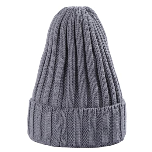 Guaber Y2k Hut, lässiger Hip-Hop-Hut, einfarbig, Halloween-Zubehör, Slouchy Beanies, High School, Teenager, Strickmütze für Outdoor-Aktivitäten von Guaber
