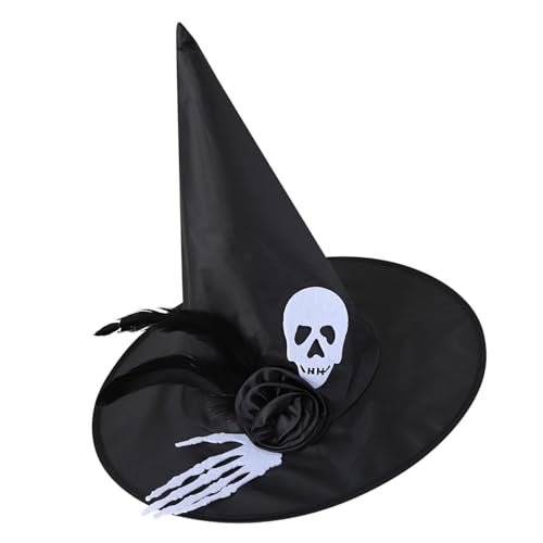 Halloween-Hexenkappen für Erwachsene, Unisex, Schleier, Spinnen, Zaubererhut, Rollenspiel, spitz, Themenparty, Familientreffen, Halloween, Hexenhut Halloween-Hexenkappen für Erwachsene, Unisex, Schleier, Spinnen, Zaubererhut, Rollenspiel, spitz, Themenparty, Familientreffen, Halloween, Hexenhut von Guaber