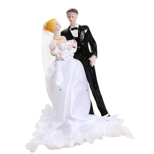Kunstharz-Paar-Figur, Hochzeitstortendekoration, für Jahrestag, Party, freundliches Zuhause, künstlerische Harz-Paar-Kuchendekoration Kunstharz-Paar-Figur, Hochzeitstortendekoration, für Jahrestag, Party, freundliches Zuhause, künstlerische Harz-Paar-Kuchendekoration von Guaber