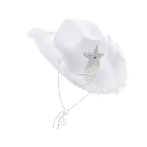 Panamahut mit Schmucksteinen, schwere Kristalle, gefiedert, Überraschungsgeschenke für Mädchen, Jungen, Braut, für Karneval, Musik, Festival, Party, Hüte für Erwachsene von Guaber