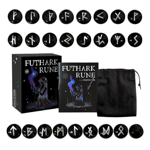 Premium Obsidianer Wurden Steine ​​mit Hexengeschwindigkeitsgepackte Gravierte Spirituelle Werkzeuge Für Energiearbeit Heilende Heilung Von Glas Runen Ausbalancieren von Guaber