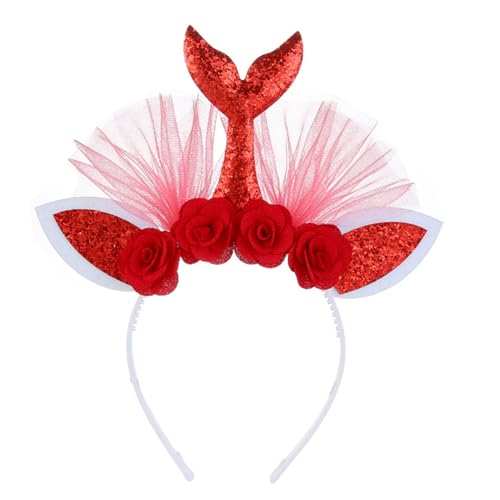 Prinzessin bei großem Haarreif für Mädchen, Geburtstagsparty, Fee, schimmernd, glitzernd, wunderschönes Blumenmädchen-Kostüm, Zubehör, Geburtstags-Stirnband für Frauen Prinzessin bei großem Haarreif für Mädchen, Geburtstagsparty, Fee, schimmernd, glitzernd, wunderschönes Blumenmädchen-Kostüm, Zubehör, Geburtstags-Stirnband für Frauen von Guaber