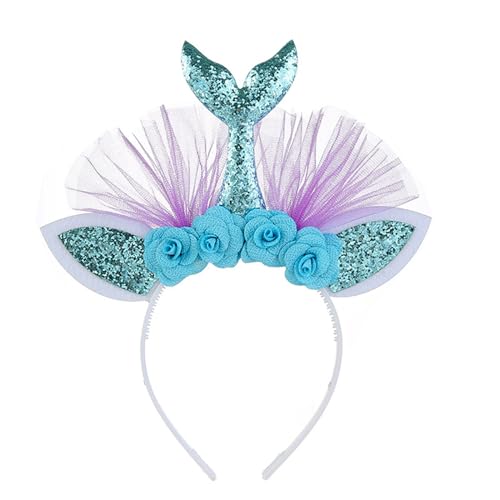 Prinzessin bei großem Haarreif für Mädchen, Geburtstagsparty, Fee, schimmernd, glitzernd, wunderschönes Blumenmädchen-Kostüm, Zubehör, Geburtstags-Stirnband für Frauen Prinzessin bei großem Haarreif für Mädchen, Geburtstagsparty, Fee, schimmernd, glitzernd, wunderschönes Blumenmädchen-Kostüm, Zubehör, Geburtstags-Stirnband für Frauen von Guaber