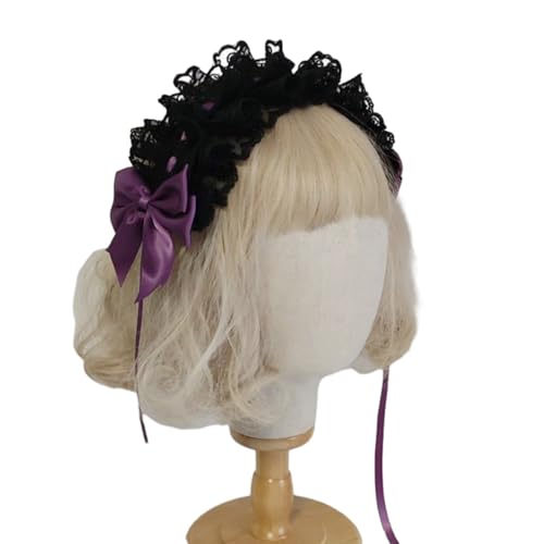 Spitzen-Haarreif, Zylinder mit Clip, Dame, Halloween, Kostüm-Zubehör für Damen, Gothic-Stirnband Spitzen-Haarreif, Zylinder mit Clip, Dame, Halloween, Kostüm-Zubehör für Damen, Gothic-Stirnband von Guaber