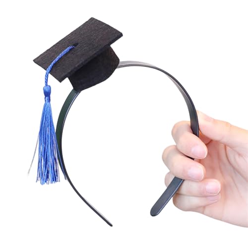 Stirnband für Schulabschluss, kleine Hut, Haarspange, rutschfeste Seitenklammer, Party-Dekor, Hut, Stirnband, feierliches Haarband Stirnband für Schulabschluss, kleine Hut, Haarspange, rutschfeste Seitenklammer, Party-Dekor, Hut, Stirnband, feierliches Haarband von Guaber