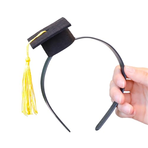 Stirnband für Schulabschluss, kleine Hut, Haarspange, rutschfeste Seitenklammer, Party-Dekor, Hut, Stirnband, feierliches Haarband Stirnband für Schulabschluss, kleine Hut, Haarspange, rutschfeste Seitenklammer, Party-Dekor, Hut, Stirnband, feierliches Haarband von Guaber
