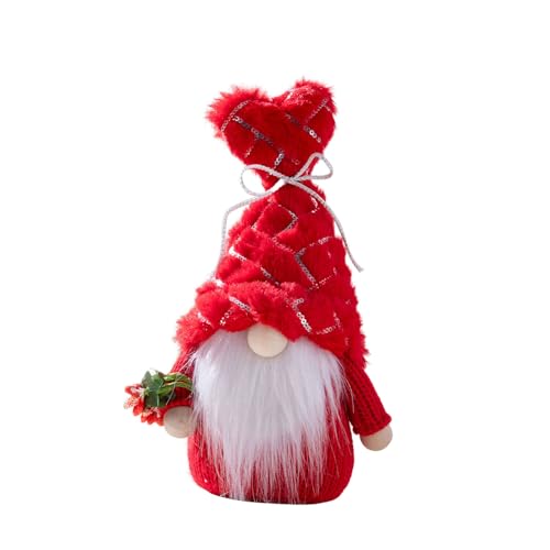 Valentins-Zwerge, Plüsch-Zwerge, Valentinstagsdekoration, mit Herzhut, gesichtslose Puppe, handgefertigtes Geschenk Valentins-Zwerge, Plüsch-Zwerge, Valentinstagsdekoration, mit Herzhut, gesichtslose Puppe, handgefertigtes Geschenk von Guaber