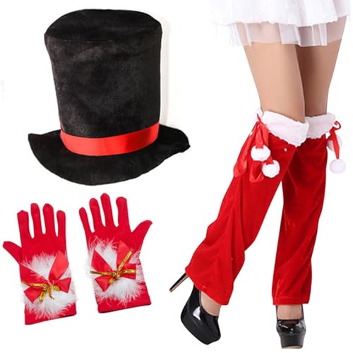 Weihnachtsmann-Kostüm, Mützen, Socken, Handschuhe, Set, Partykleidung, bequemes Weihnachtsmann-Kostüm, Hüte für Urlaub, Kostüm, Festivals, Cosplay-Set Weihnachtsmann-Kostüm, Mützen, Socken, Handschuhe, Set, Partykleidung, bequemes Weihnachtsmann-Kostüm, Hüte für Urlaub, Kostüm, Festivals, Cosplay-Set von Guaber