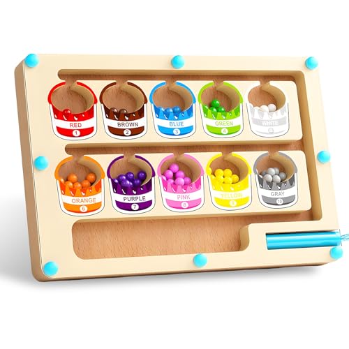 Montessori Spielzeug,Magnetisches Farb - und Zahlenlabyrinth,Magnetspiel Labyrinth, Zahlen und Farben Lernspiele,Lehrreiches Zählspielzeug für Kleinkinder, Jungen, Mädchen, Vorschulkinder (Farbeimer) Montessori Spielzeug,Magnetisches Farb - und Zahlenlabyrinth,Magnetspiel Labyrinth, Zahlen und Farben Lernspiele,Lehrreiches Zählspielzeug für Kleinkinder, Jungen, Mädchen, Vorschulkinder (Farbeimer) von Guador