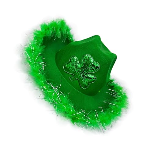 Guangcailun Irischer Cowboyhut für den St. Patricks Day, Herren Kostümzubehör, Plüsch St. Patricks Day Kostümzubehör, Dekoration Guangcailun Irischer Cowboyhut für den St. Patricks Day, Herren Kostümzubehör, Plüsch St. Patricks Day Kostümzubehör, Dekoration von Guangcailun
